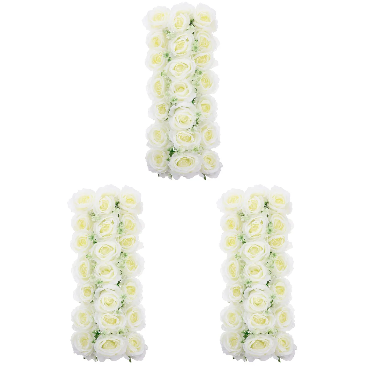 

Flower Wedding Wall Rose Panel Decor Backdrop Flowers Turf Silk Ornament Layout Simulationwallflowers Party Hanging Floral