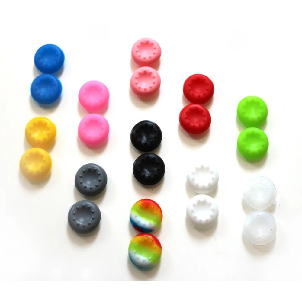 1000PCS Thumb Stick Grips Caps For PS4 Pro Slim Silicone Analog Thumbstick Grips Cover For Xbox Accessories