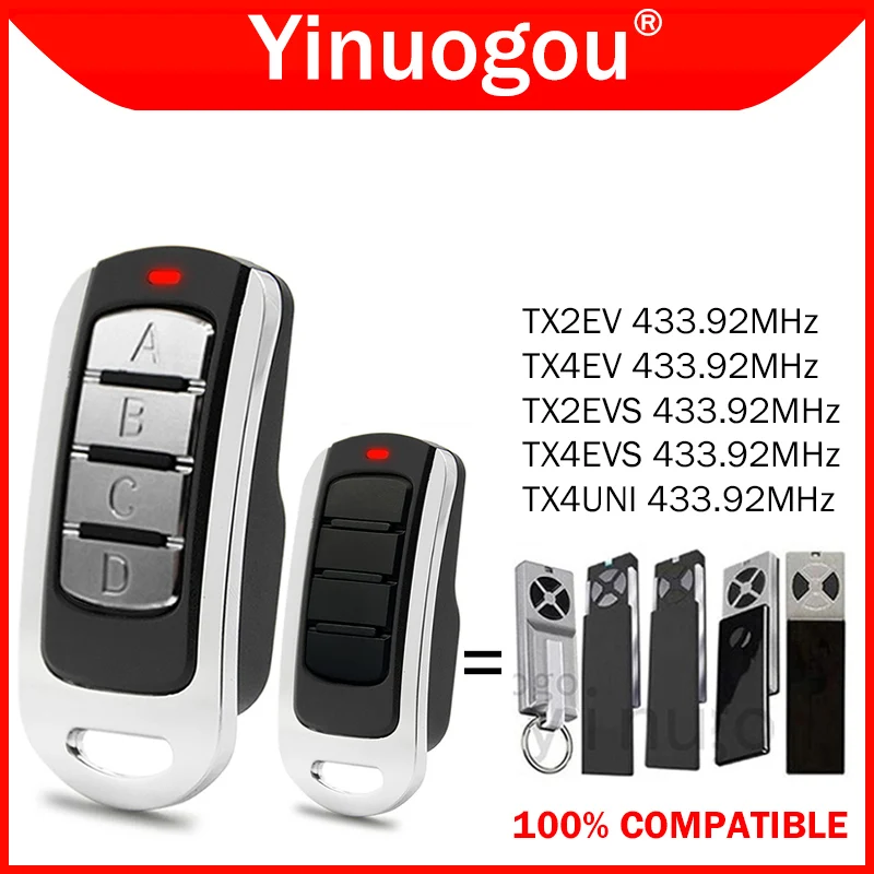 LiftMaster TX4UNI TX2EV TX4EV TX2EVS TX4EVS Пульт дистанционного управления гаражными воротами 433