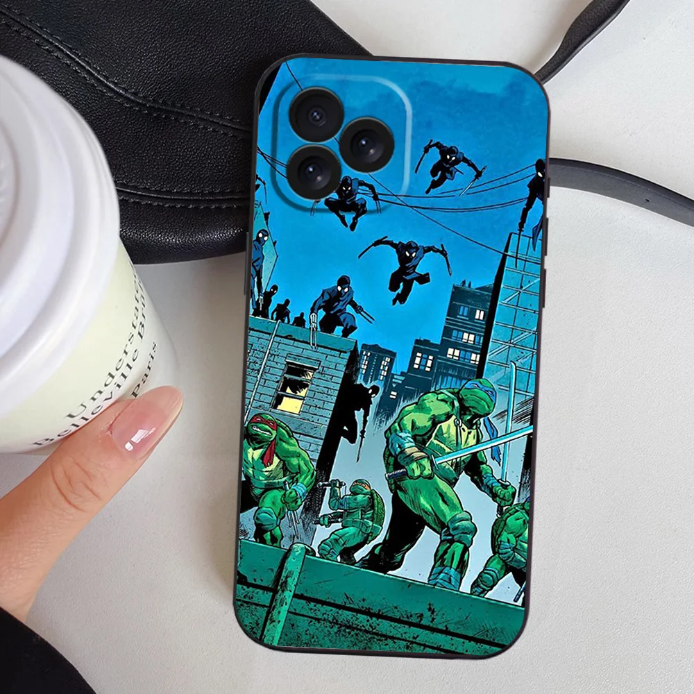 T-Teenage Mutant N-Ninja-Turtles Phone Case For Samsung A03 A04 A05 S A13 A34 A53 4G 5G S22 S23 ULTRA Black Soft Silicone Cover