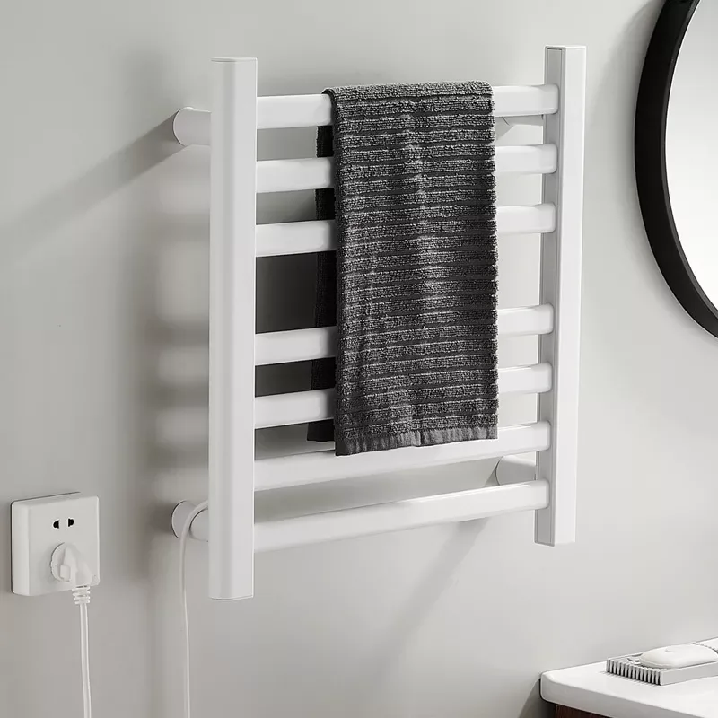 

Black Electric Heating Towel Rail Waterproof and Scald Can Heated Can Dry Bathroom Self Energy Saving And Fast Heating