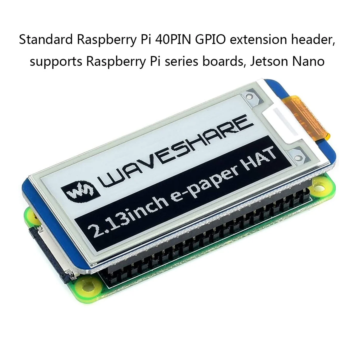 Waveshare 2 13 дюймовый E-Ink дисплей шляпа черный белый двухцветный 250X122 пикселя E-Paper