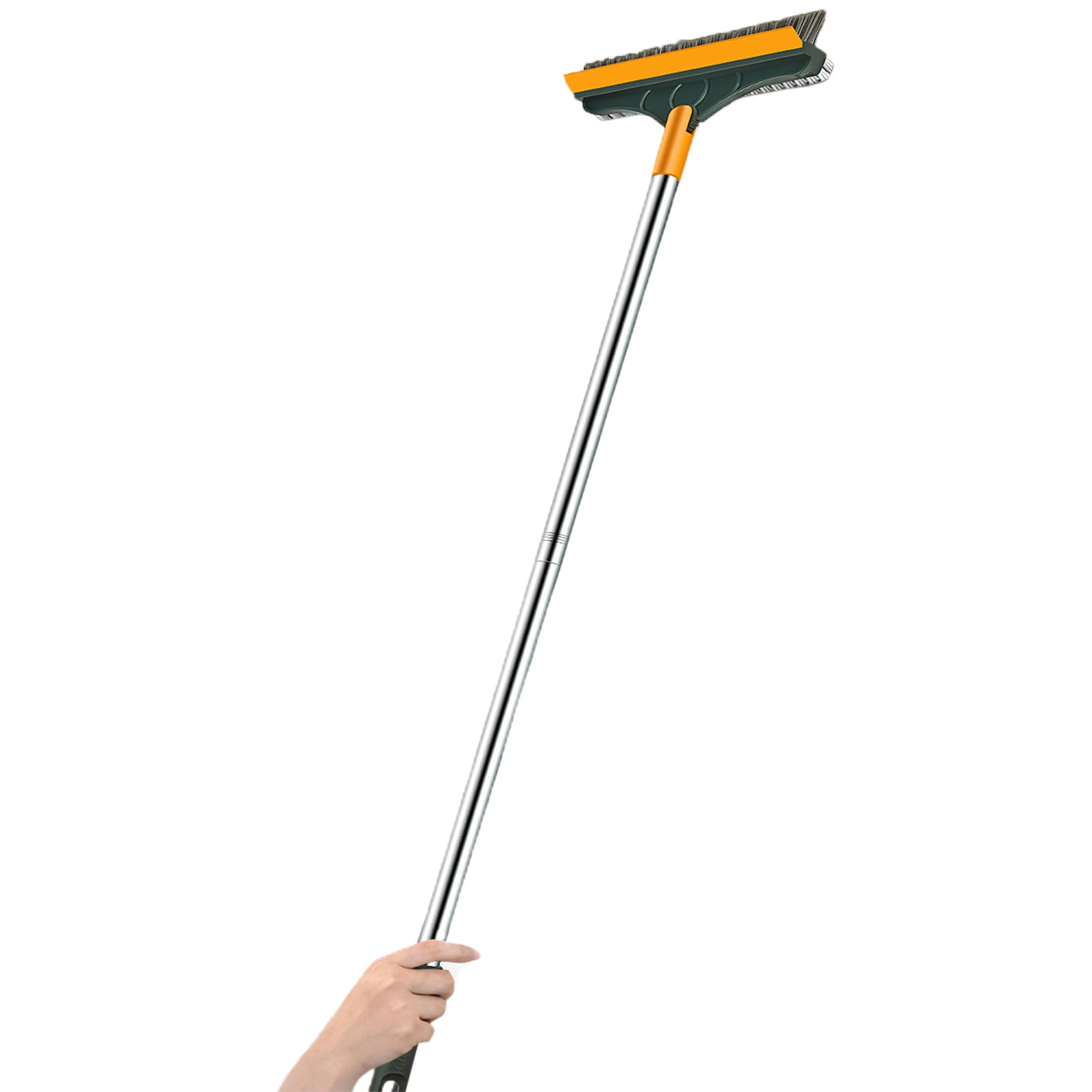 

3 In 1 Floor Scrub Brush 3 In 1 Brush And Scrape Cleaning Tool Adjustable V-shaped Cleaning Stiff Bristle Shower Scrubber For