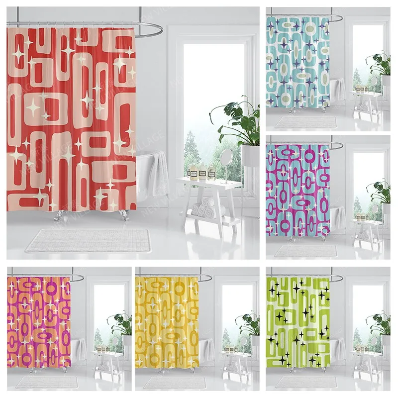 

Водонепроницаемые тканевые занавески для душа, занавески для ванной комнаты, занавески для ванной комнаты для душа 180x200 240*200, абстрактные декоративные занавески в стиле бохо