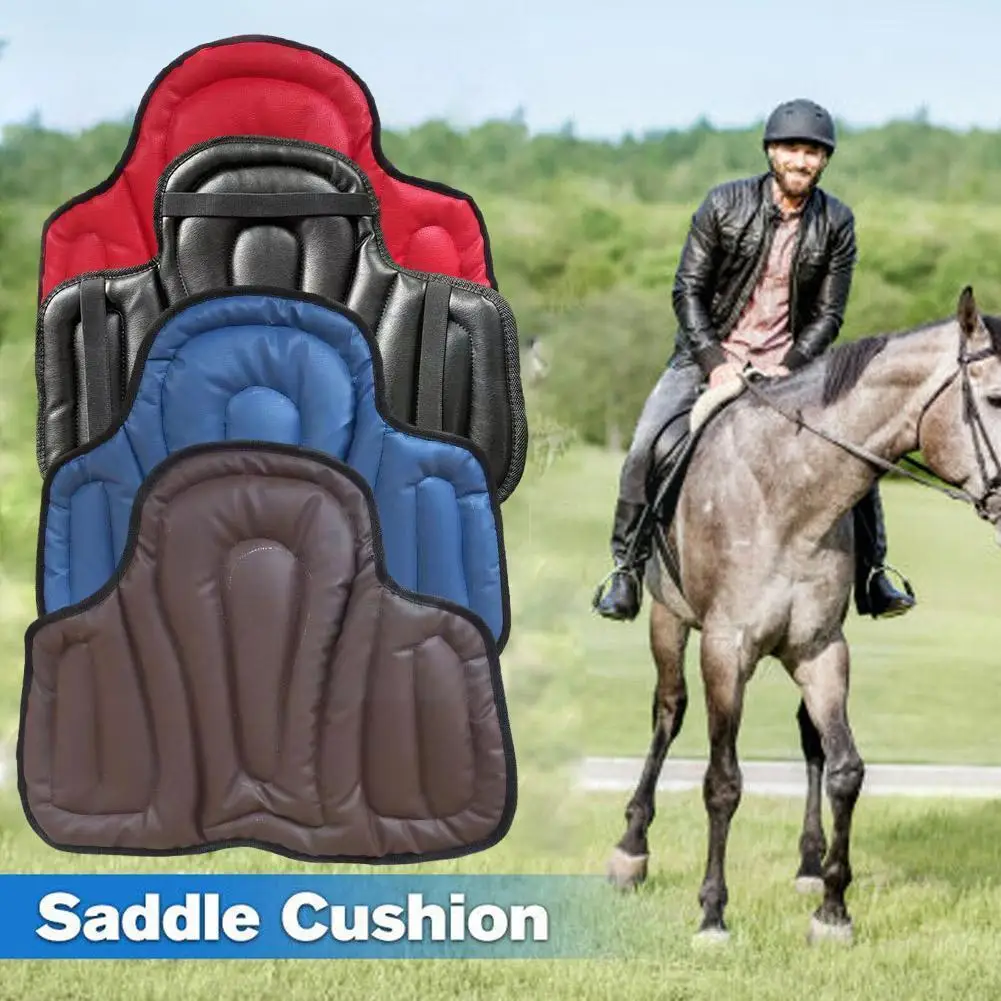 

Leather Horse Riding Shock Absorbing Memory Foam Saddle Cushion For Equestrian Riding Horse Equipment Accessories D4i5