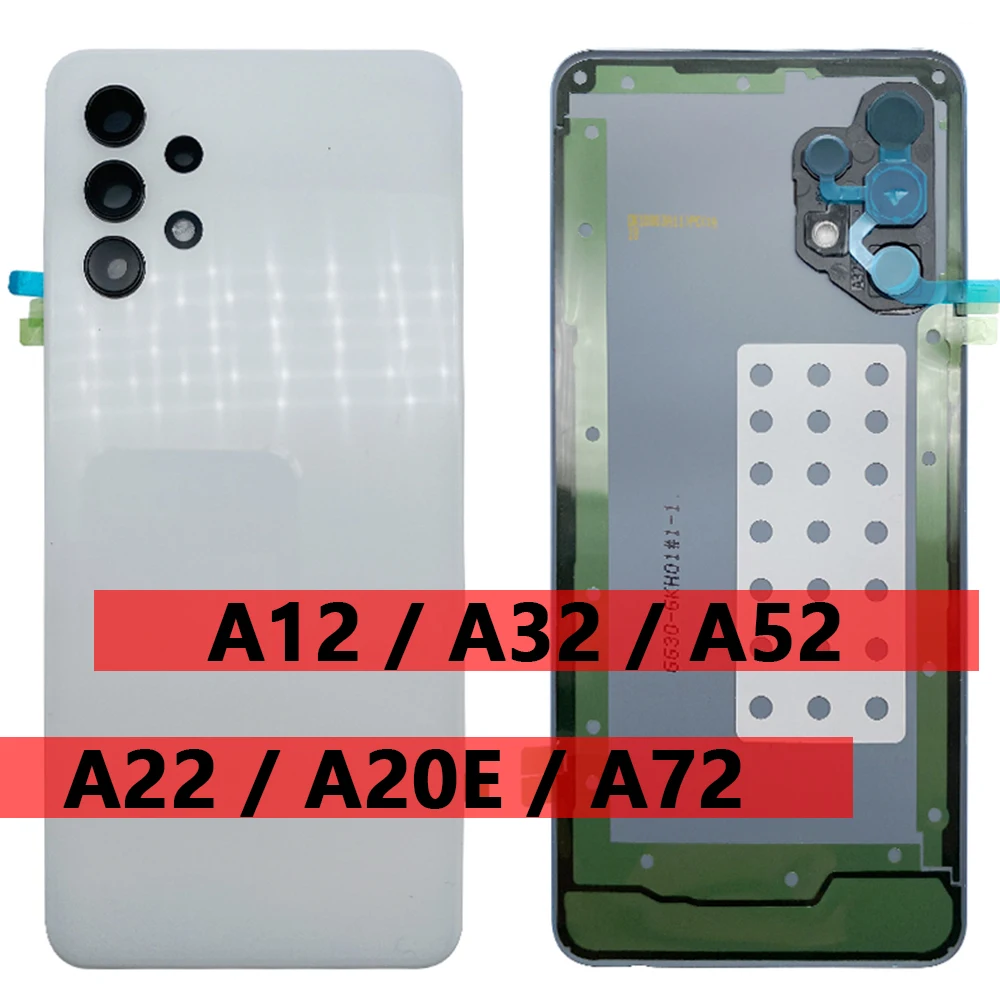 

10 шт., задняя крышка батарейного отсека для Samsung A20E A22 4G A12 A32 A52 A72