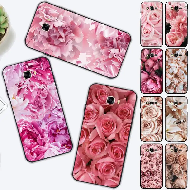 

Elegant Peony Phone Case for Samsung J 2 3 4 5 6 7 8 prime plus 2018 2017 2016 core
