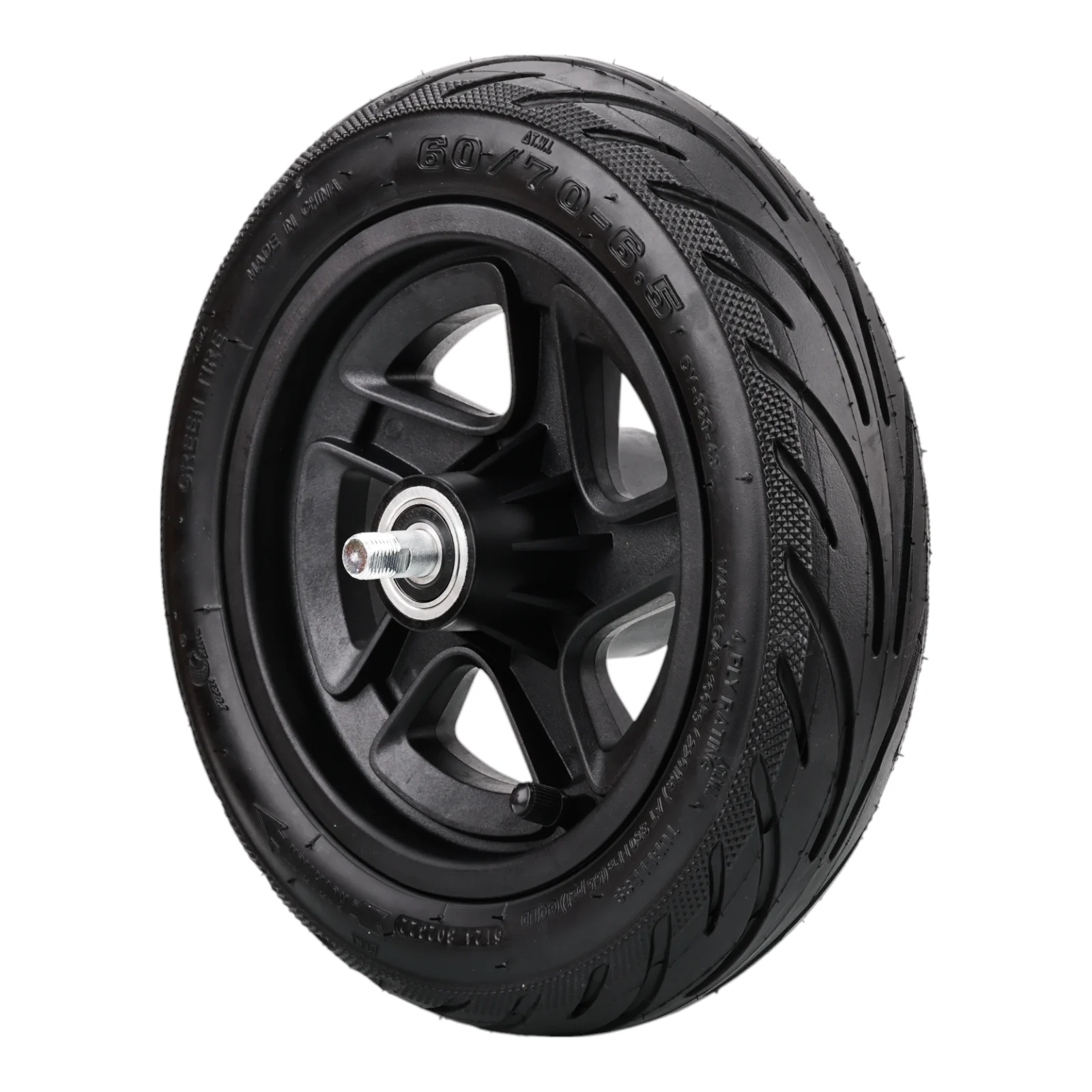 Фото Оригинальное переднее колесо для электрического скутера Segway F3, 10 дюймов, 60/75-6,5, самовосстанавливающаяся шина с ступицей, аксессуары в сборе, детали №4