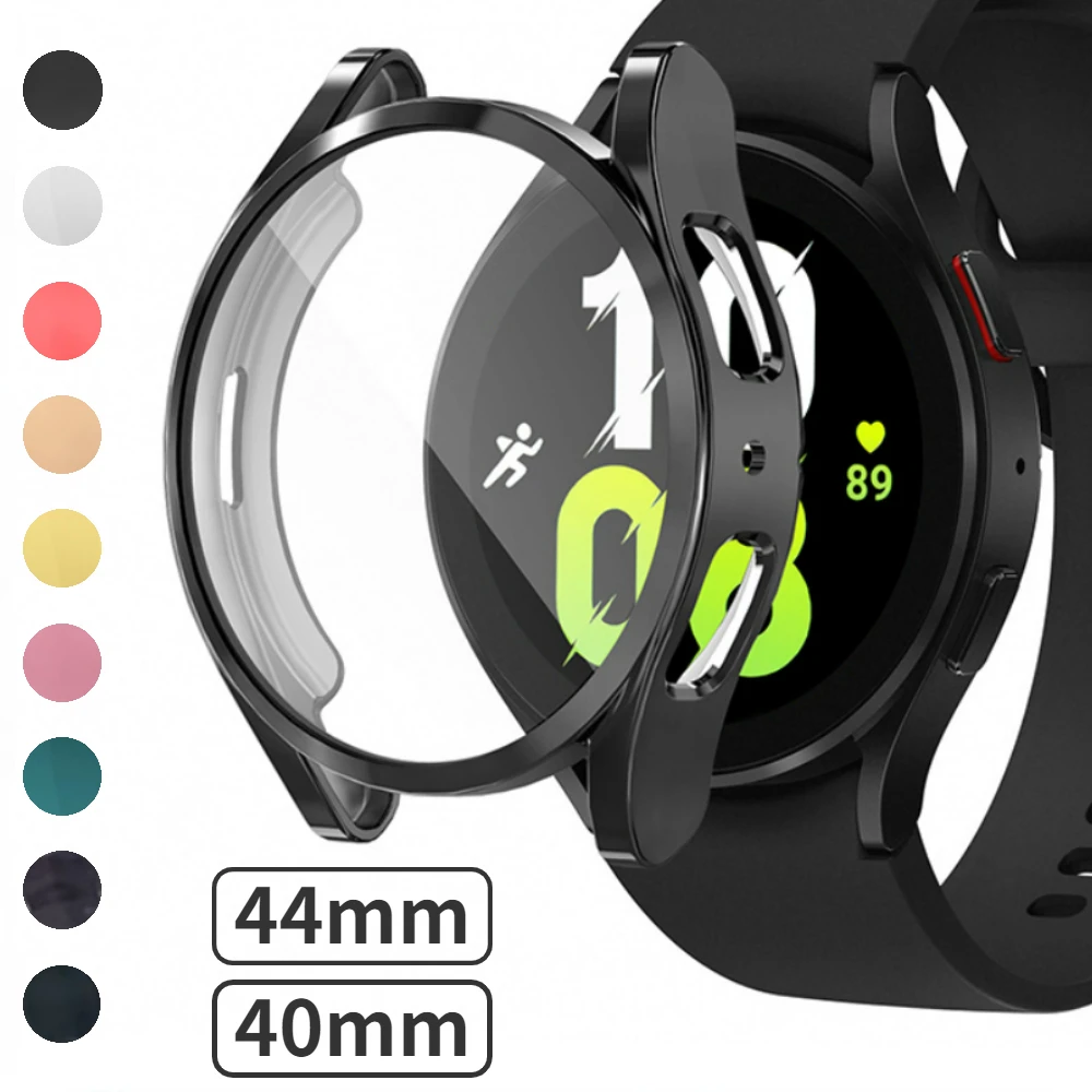 

Защитный чехол из ТПУ для Samsung Galaxy Watch 5/4 44 мм 40 мм, защита экрана, универсальный бампер, защитный чехол для Galaxy Watch 5