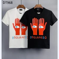 dsquared2 cotton round neck short sleeve shirt letter print casual top t shirt dt968