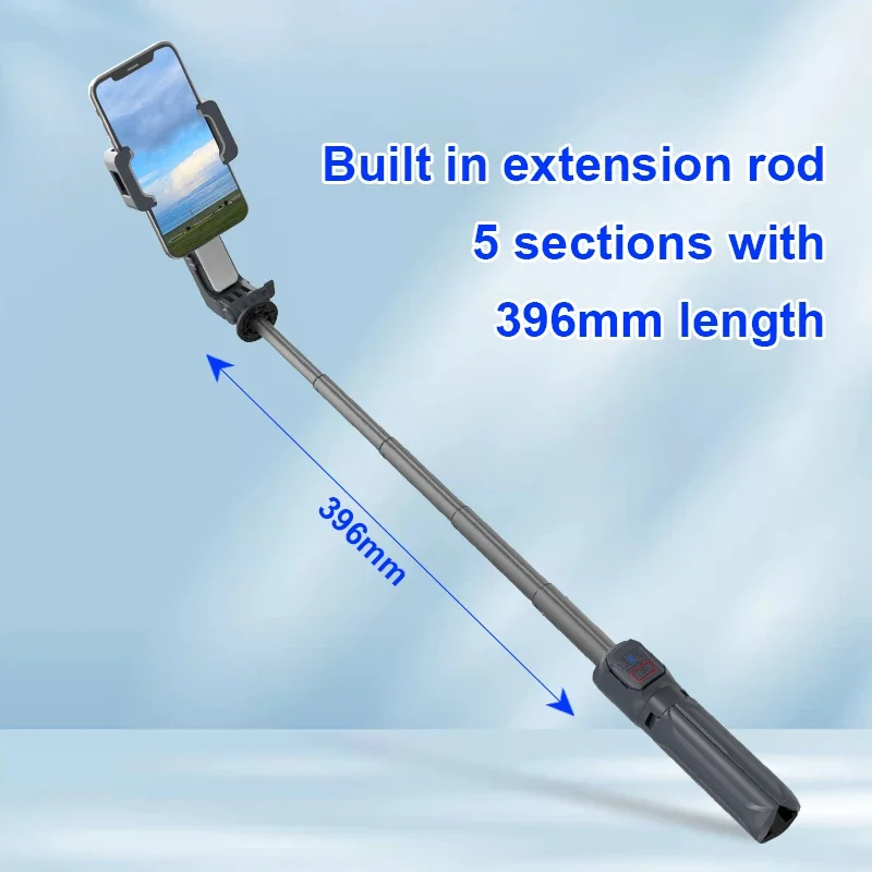 Dostawa fabryczna A10 Sterowanie bezprzewodowe przenośny stabilizator kamery ręcznej ze światłem wypełniającym statywem do selfie transmisji na