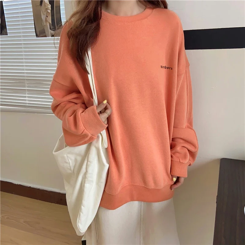 

harajuku letter print Sweatshirt Women Long Sleeve oversized Sweatshirts Streetwear Fashion Autumn young girl goth Pullover Tops