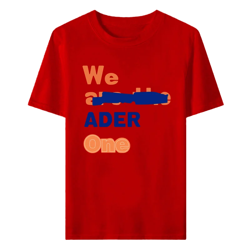 

ADER Unisex Tees Men's and Women's Printed Round Neck Short Sleeve All-match T-shirt