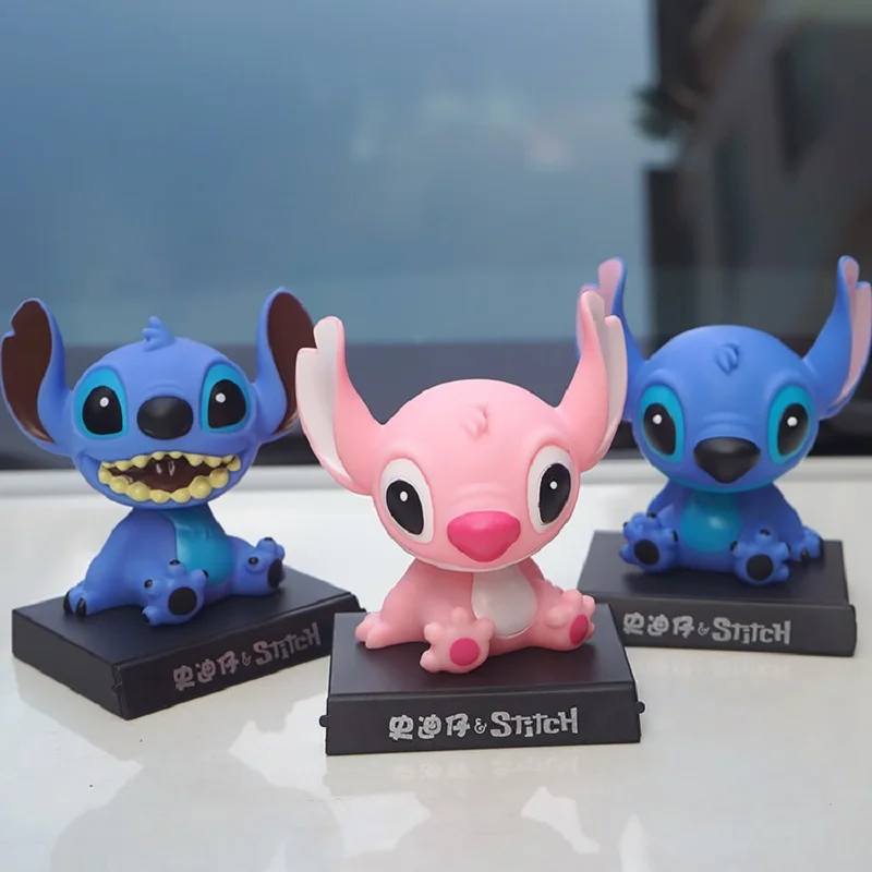 

Disney Kawaii Стич встряхивающая его голова кукла аниме экшн-фигурка модель автомобиля аксессуары для интерьера Стич мультфильм кукла Детские Подарочные игрушки