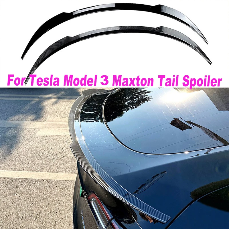 Подходит для Tesla Model 3 Maxton хвостовой спойлер с фиксированным крылом внешняя