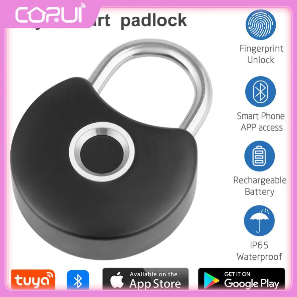 

Waterproof Fingerprint Padlock Security Protection Cabinet Lock Padlock Smart Home Rechargeable Fingerprint Lock Electronic Lock
