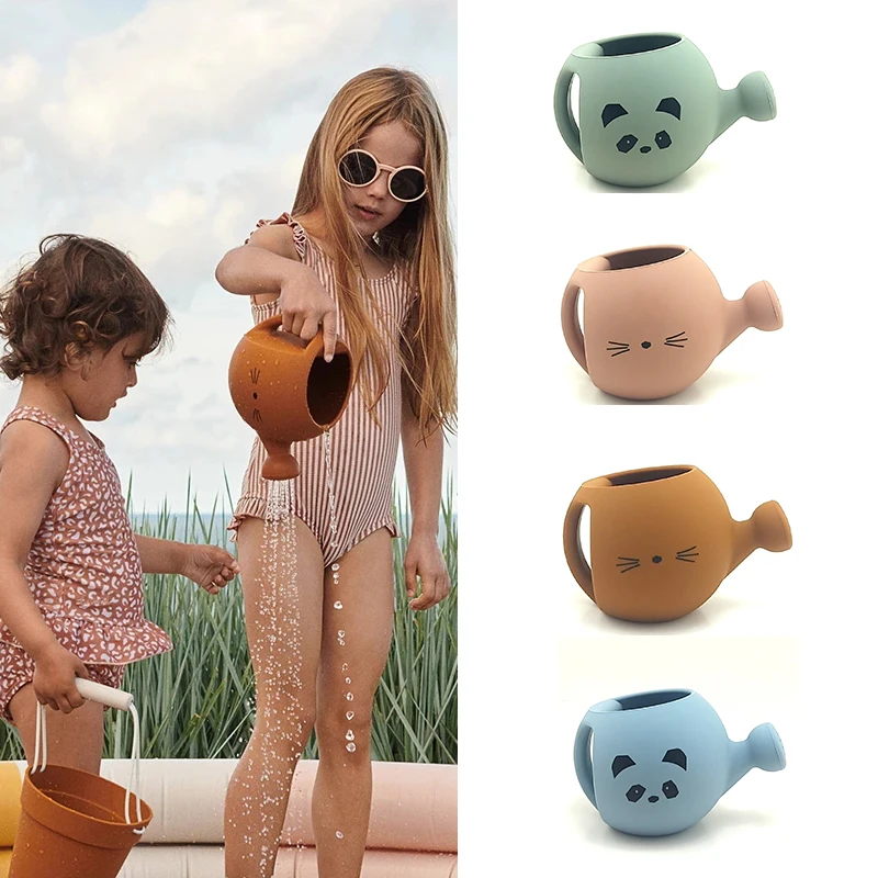 Children Silicone Watering Can Water Beach Toys Cute Baby Swimming Bathing Toys Bottle Sprinkler Shower Game Kids Bath Toy