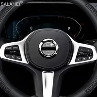 car styling steering wheel center panel sticker diamond decoration fit for volvo s60l s90l xc40 xc60 xc90 v90 cc s90 s60 s40 v60