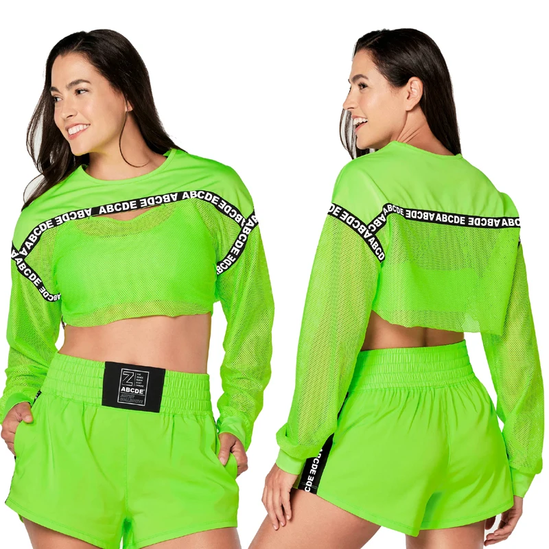 

ABCDE Sports Yoga Dancing Quick-Dry Long Sleeve T-Shirt Top