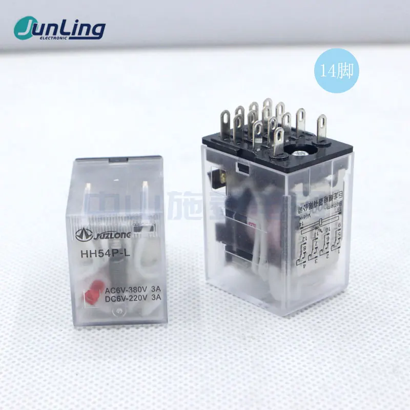 HH52P-L Промежуточное реле 24 В 110 220 Реле 8 футов 11 14 5A 10A MY2NJ MY4NJ Прямые продажи с