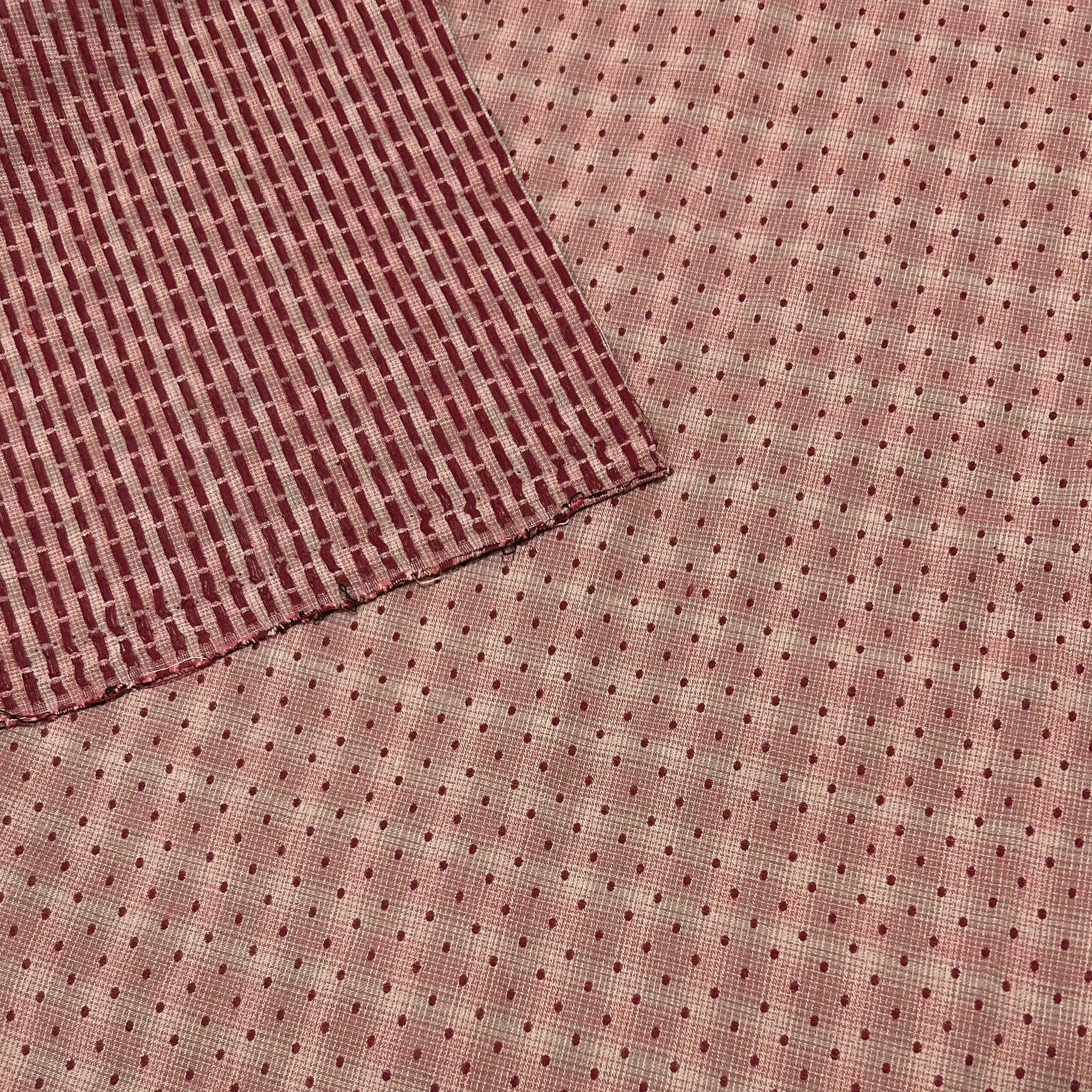 Фото Ткань из окрашенной пряжи DIY Japan Little Cloth Group, для шитья, рукоделия, пэчворка, квилтинга, в полоску, в горошек, в японском стиле. №2