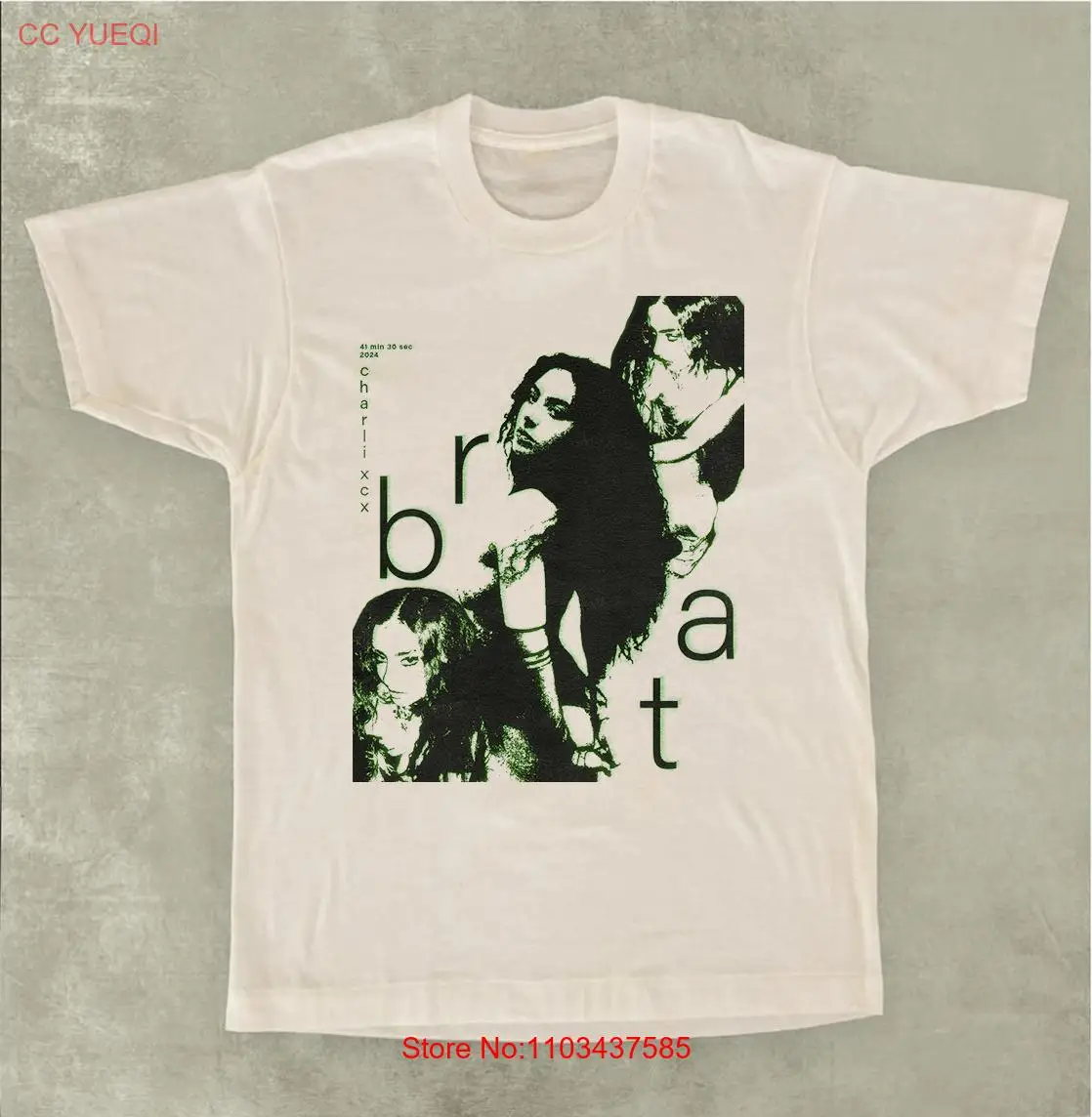 Белая хлопковая Футболка Charli XCX Brat для взрослых и мужчин