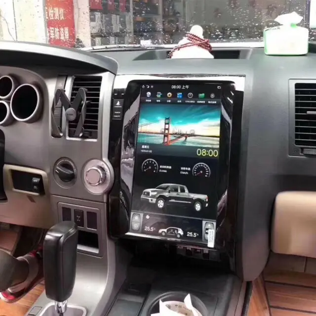 4G128G 13 6 дюймов PX6 Android Тесла стиль HD экран автомобильный GPS-навигатор для Toyota Tundra