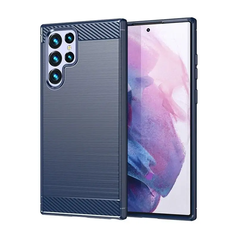 

Suitable For Samsung Galaxy S23 Ultra Light Luxury Edition Anti Drop Phone Case Brushed AntiDrop Protection Soft Shell Cover