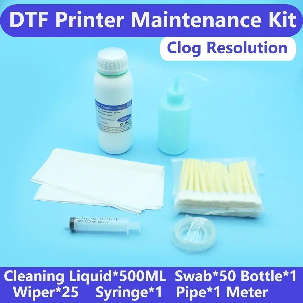 Комплект для очистки печатающей головки DTF раствор Epson ET 8550 L18050 L8050 L8180 L1800 L805 XP600 i3200