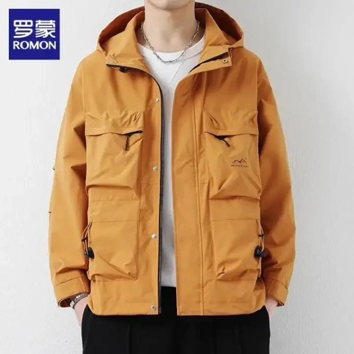 Осенне-зимняя мужская рабочая одежда универсальная модная куртка с капюшоном и