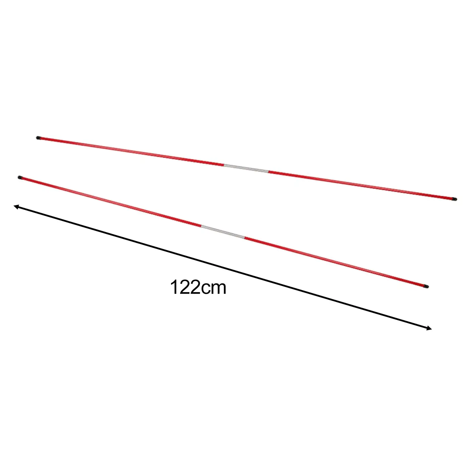 2 шт. тренировочное оборудование для клюшек гольфа 122 см тренажер прицеливания