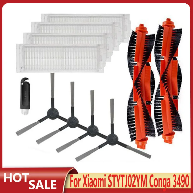 

11PCS Hepa Filter Mop Cloths for Xiaomi Mi Robot Vacuum-Mop Pro STYTJ02YM For Conga 3490 Viomi V2 PRO V3 SE Cleaner Parts