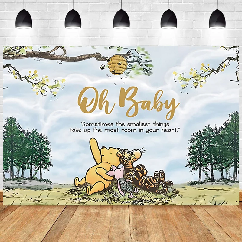 Винни Пух детский день рождения фон для фотосъемки