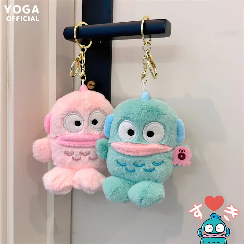 

Аниме Kawaii Sanrioed мультфильм милый Hangyodon мягкая плюшевая кукла искусственный орнамент брелок для девочек подарок на день рождения 10 см