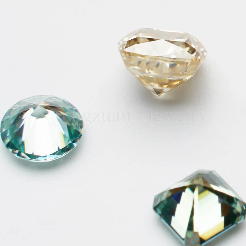 

High Quality Moissanite Diamond Jewelry Round Shape Loose Gemstones Stones For Diamond Ring Making