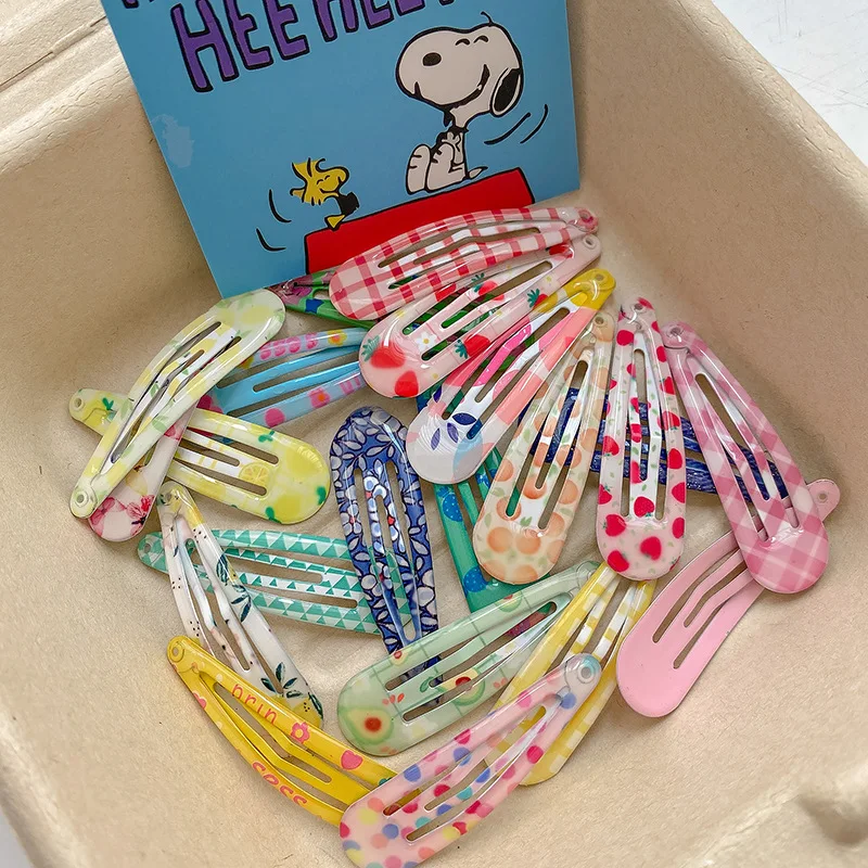 

Cartoon Fruit Candy Color Girls Hairpins Hair Accessories Kids Water Drop BB Hair Clip Headwear Princess Barrette