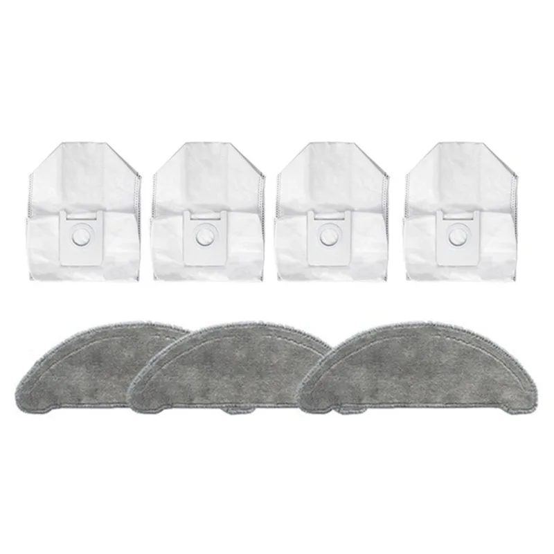 

7Pcs For Roidmi EVE Plus Robot Vacuum Cleaner Dust Bag Mop Cloth Cleaning Cloth Replacement Accessories Parts