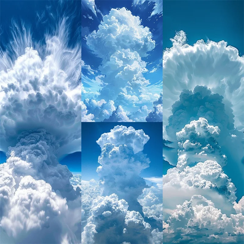 Алмазная 5D картина сделай сам голубое небо и белая Бриллиантовая вышивка Набор