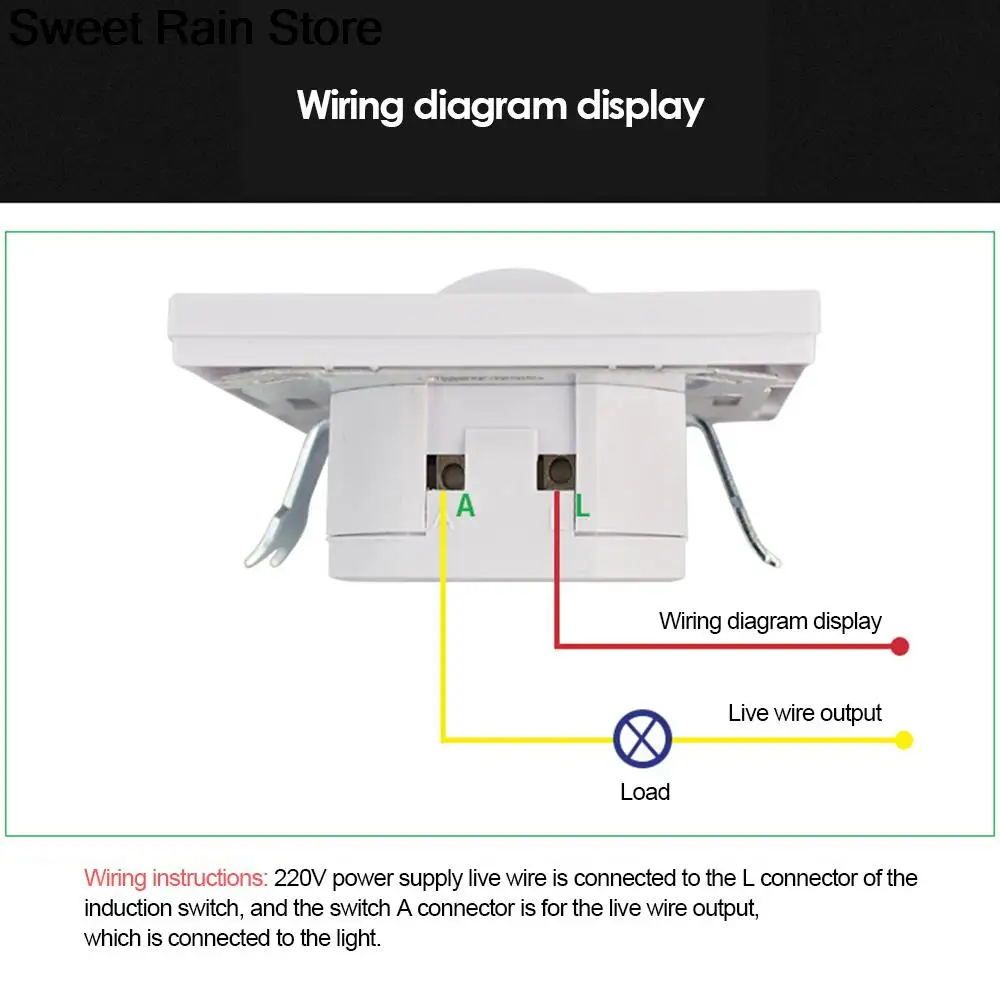 AC 110 В-220 В умный PIR датчик движения переключатель безопасности управление светом