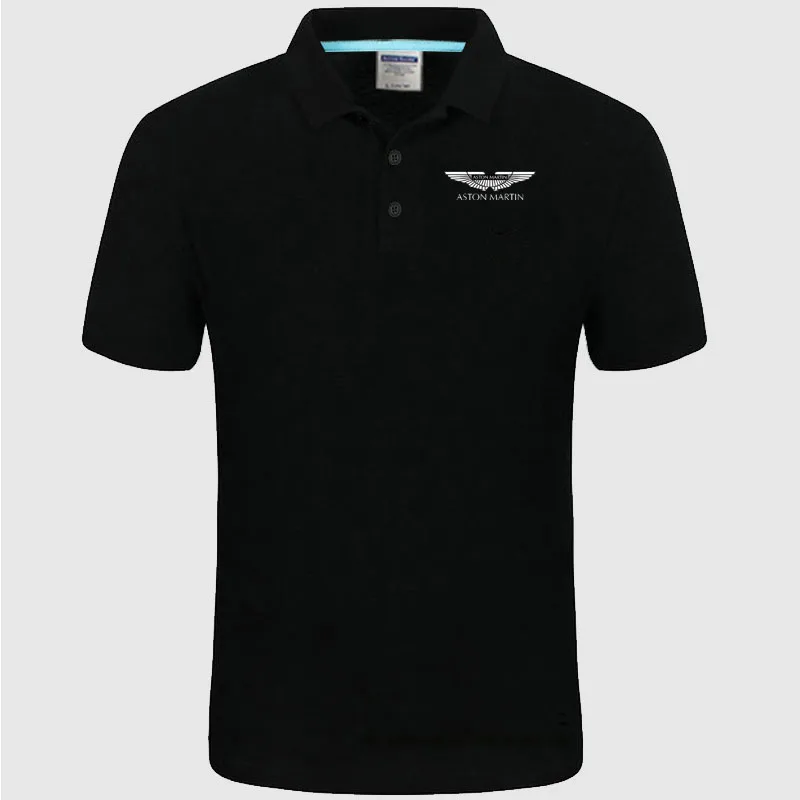 

Sommer Hohe qualität Aston Martin logo Polo klassische marke Männer Polo Shirt Männer Casual solide Kurzarm baumwolle polos