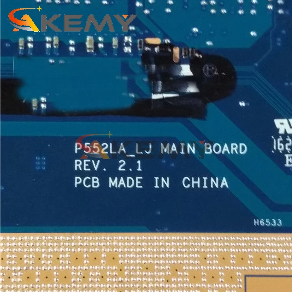 Материнская плата для ноутбука Akemy P552LA_LJ Asus P552LA P552LJ P552L P552 P2520LA P2520LJ