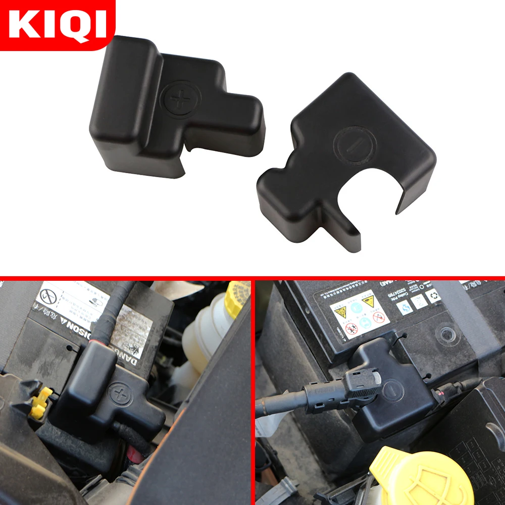 Plastic Negative Power Batteries Cover Positive Electrode Battery Protection Covers Fit For Jeep Renegade 2014 - 2021 Parts