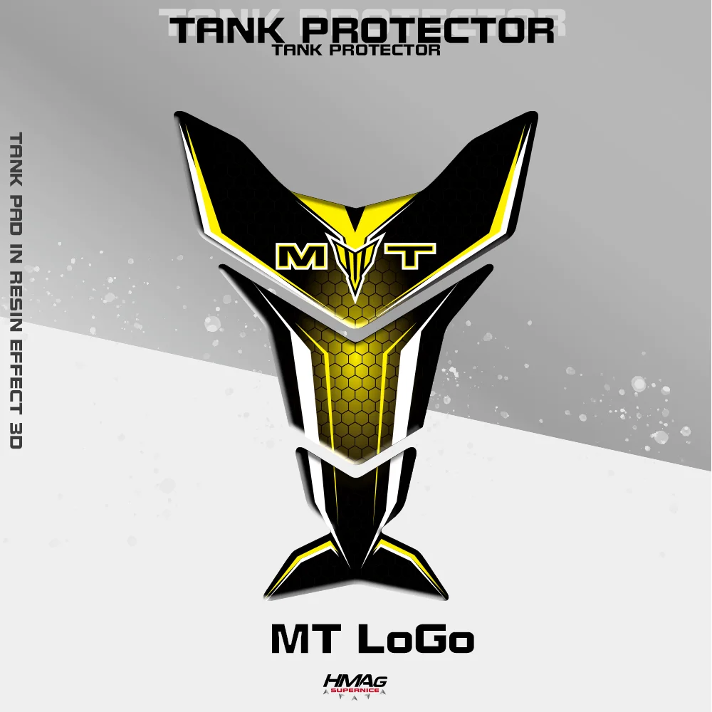 Светоотражающие 3D наклейки на топливный бак подходят для логотипа YAMAHA MT MT-07 MT07 MT09
