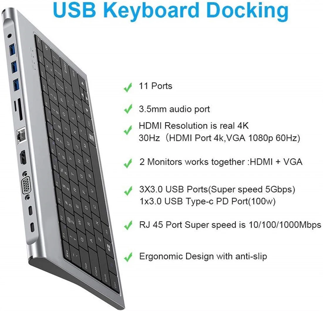 Концентратор Icreative USB C для Macbook хаб с тройным дисплеем типа на двойной 4K HDMI и DP Micro SD