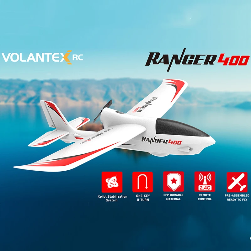 761-6 RC Airplane Three-channel Remote Control Aircraft Ranger 400 EPP Fall-resistant Glider Kid  Gifts  Fit Novice Children enlarge