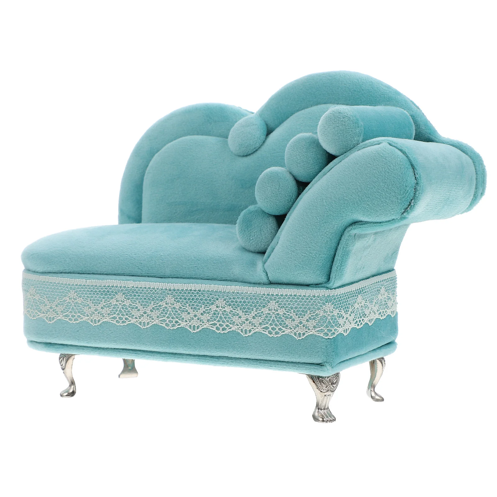 

Box Jewelry Sofafurnitureminiature Ring Couch Model Gift Storage Display Organizer Trinket Holder Decor Necklace Earring