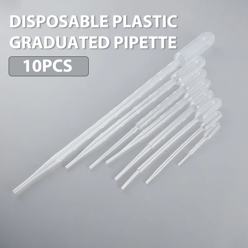 

10PCS Transparent Pipette Disposable Safety Plastic Dropper Pipette Type Pipette