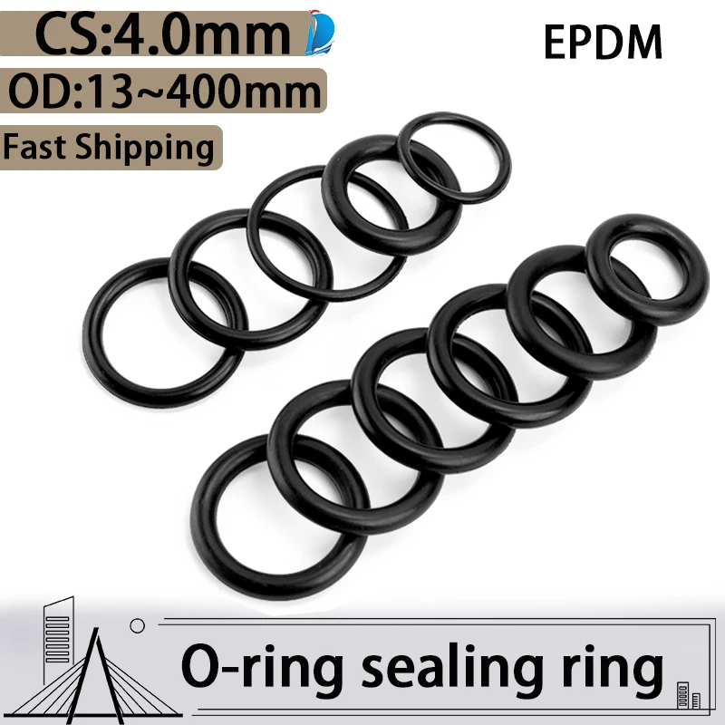 

Резиновые уплотнительные кольца EPDM 4 мм OD13-400 мм