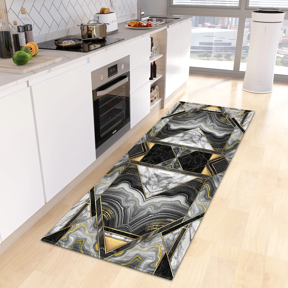 

Nordic Kitchen Foot Mat Home Entrance Doormat Bedroom Living Room Children Decor Carpet Hallway Bathroom Door Non-Slip Floor Rug