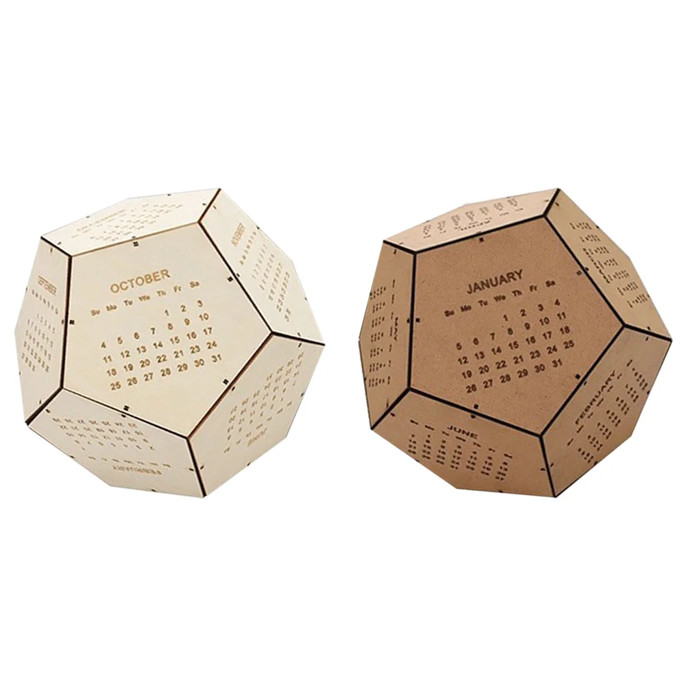 

Wooden Spherical Geometric Desk Calendar Small Calendar 2022 Table Calendar
